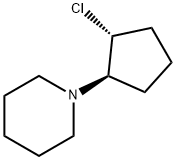 Piperidine, 1-(2-chlorocyclopentyl)-, trans- (9CI)