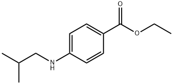 Benzoic acid, 4-[(2-methylpropyl)amino]-, ethyl ester Struktur