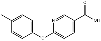 3-Pyridinecarboxylic acid, 6-(4-methylphenoxy)- Structure
