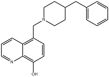 5-[[4-(Phenylmethyl)-1-piperidinyl]methyl]-8-quinolinol 结构式
