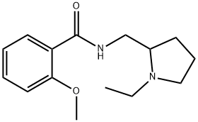 Benzamide, N-[(1-ethyl-2-pyrrolidinyl)methyl]-2-methoxy- Struktur