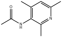 N-(2,4,6-トリメチル-3-ピリジル)アセトアミド 化学構造式