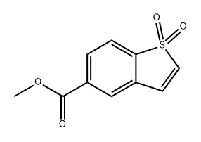 Benzo[b]thiophene-5-carboxylic acid, methyl ester, 1,1-dioxide Structure