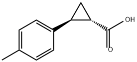 Cyclopropanecarboxylic acid, 2-(4-methylphenyl)-, (1S,2S)- Structure