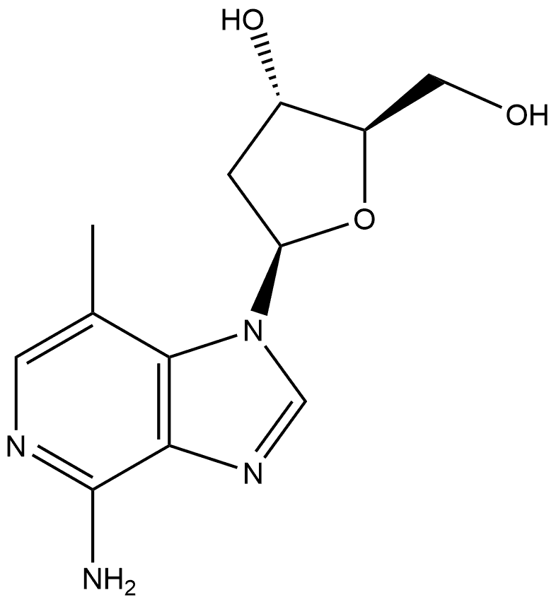 3-Deaza-3-methyl-2’-deoxyadenosine Structure
