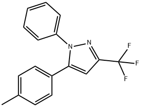 1H-Pyrazole, 5-(4-methylphenyl)-1-phenyl-3-(trifluoromethyl)- Struktur