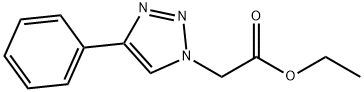 1H-1,2,3-Triazole-1-acetic acid, 4-phenyl-, ethyl ester Struktur