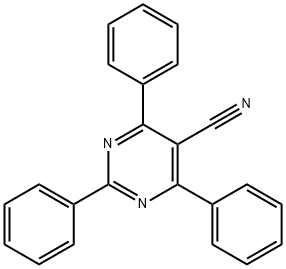 5-Pyrimidinecarbonitrile, 2,4,6-triphenyl- Structure