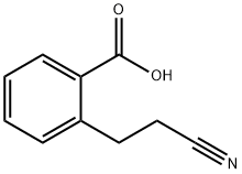 Benzoic acid, 2-(2-cyanoethyl)- Structure