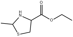 乙基 2-甲基噻唑烷-4-羧酸酯 结构式