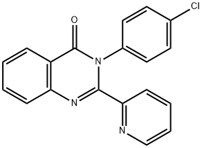 3-(4-Chlorophenyl)-2-(pyridin-2-yl)quinazolin-4(3H)-one,51991-72-1,结构式