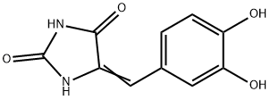2,4-Imidazolidinedione, 5-[(3,4-dihydroxyphenyl)methylene]- Structure