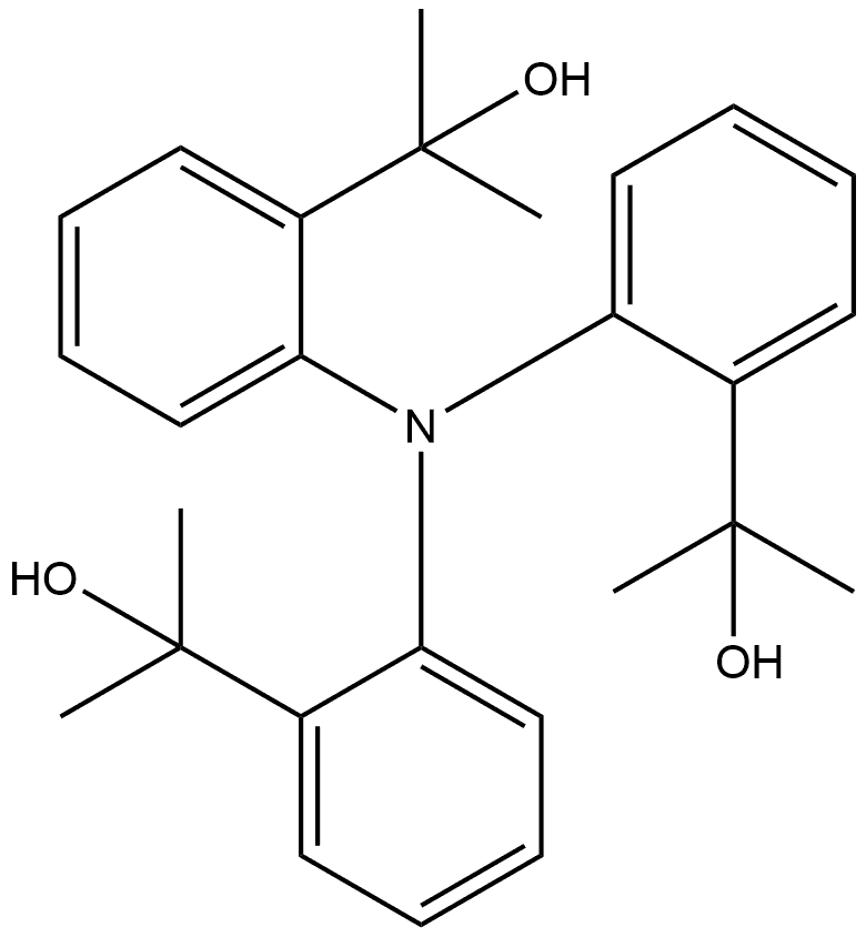 Benzenemethanol, 2,2',2''-nitrilotris[α,α-dimethyl- Structure