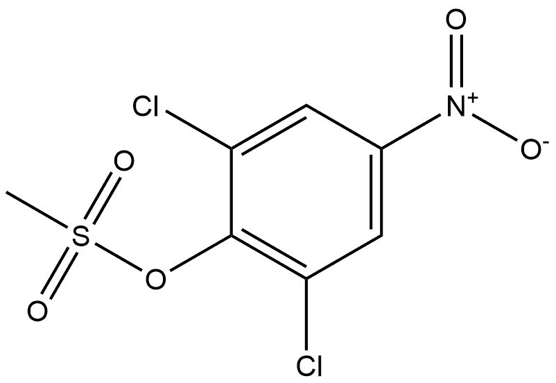 2,6-dichloro-4-nitrophenyl methanesulfonate Struktur