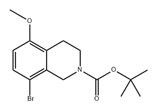 tert-butyl 8-bromo-5-methoxy-3,4-dihydroisoquinoline-2(1H)-carboxylate 结构式