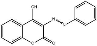 2H-1-Benzopyran-2-one, 4-hydroxy-3-(2-phenyldiazenyl)-
