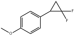 Benzene, 1-(2,2-difluorocyclopropyl)-4-methoxy- Structure