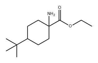 1-氨基-4-(叔丁基)环己烷-1-羧酸乙酯 结构式