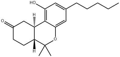 9H-Dibenzo[b,d]pyran-9-one, 6,6a,7,8,10,10a-hexahydro-1-hydroxy-6,6-dimethyl-3-pentyl-, (6aR,10aR)- Structure