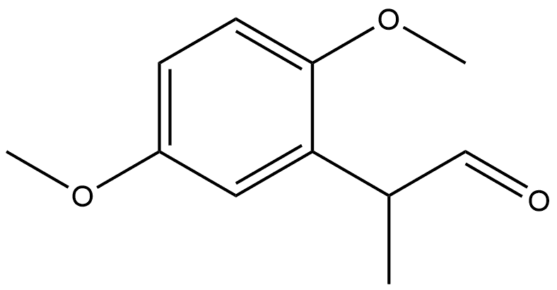 Benzeneacetaldehyde, 2,5-dimethoxy-α-methyl- Struktur