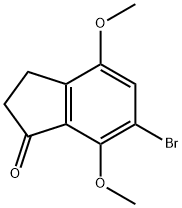 1H-Inden-1-one, 6-bromo-2,3-dihydro-4,7-dimethoxy- Structure