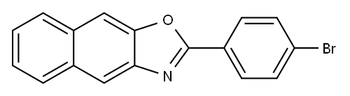 2-(4-溴苯基)萘[2,3]恶唑 结构式