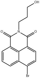 1H-Benz[de]isoquinoline-1,3(2H)-dione, 6-bromo-2-(3-hydroxypropyl)- 结构式