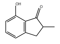 1H-Inden-1-one, 2,3-dihydro-7-hydroxy-2-methyl- Struktur