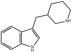 1H-Indole, 3-(3-piperidinylmethyl)- Structure