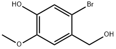 5-溴-4-(羟甲基)-2-甲氧基苯酚 结构式