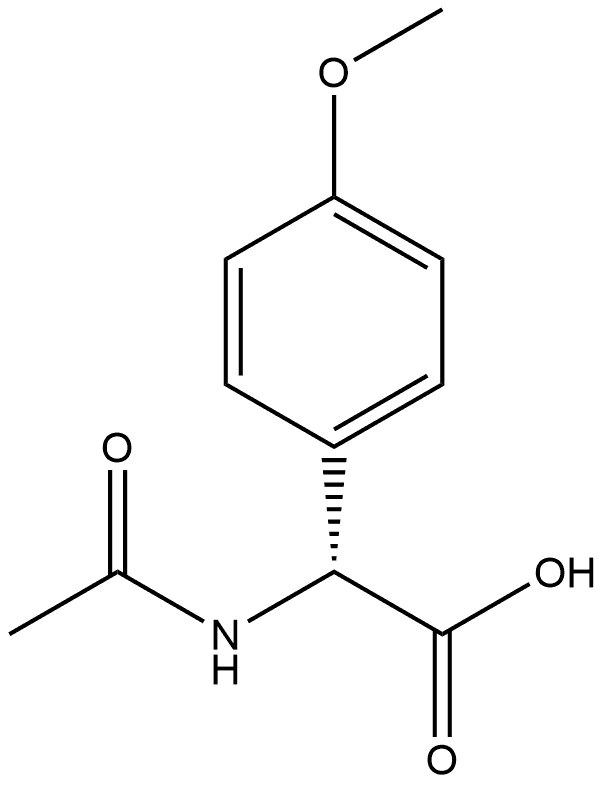 N-AC-R-4-甲氧基苯甘氨酸, 52795-51-4, 结构式
