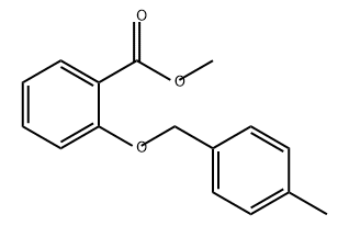 Benzoic acid, 2-[(4-methylphenyl)methoxy]-, methyl ester Structure