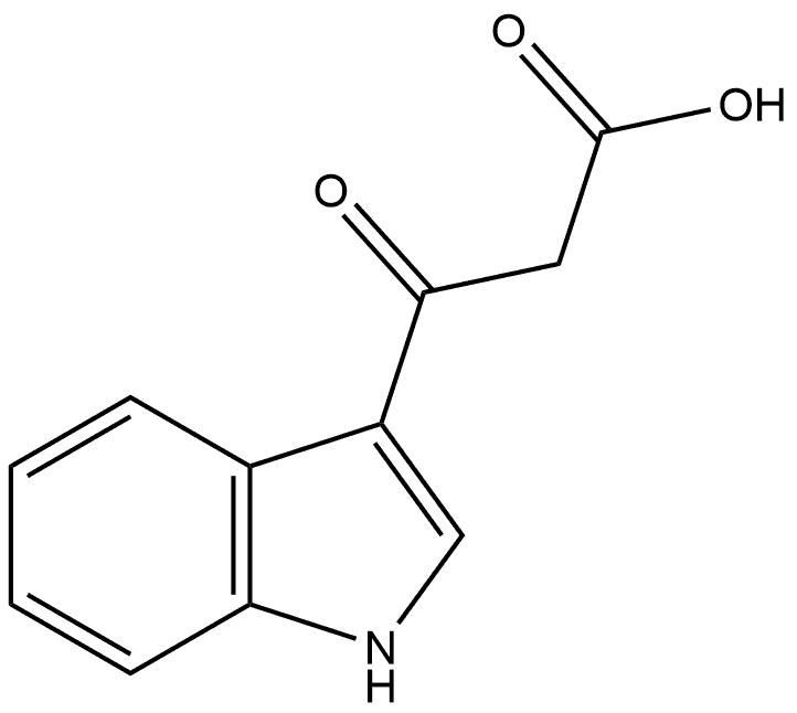 1H-Indole-3-propanoic acid, β-oxo- Struktur