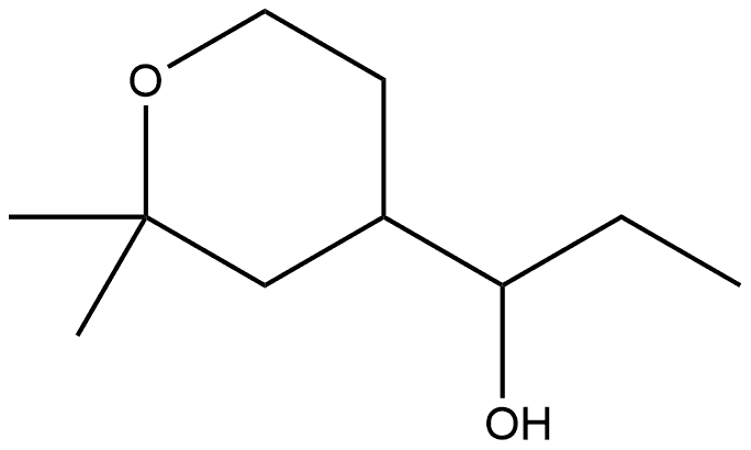 2H-Pyran-4-methanol, α-ethyltetrahydro-2,2-dimethyl-,52916-08-2,结构式