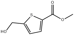 2-Thiophenecarboxylic acid, 5-(hydroxymethyl)-, methyl ester Struktur