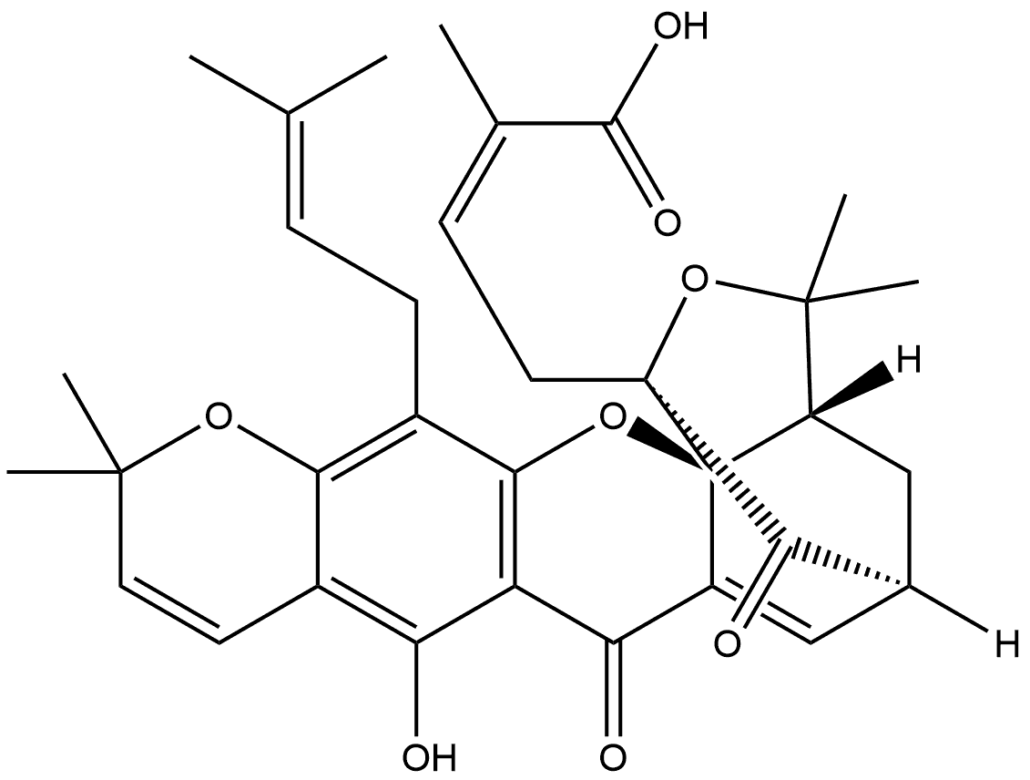 藤黄酸B, 5304-71-2, 结构式
