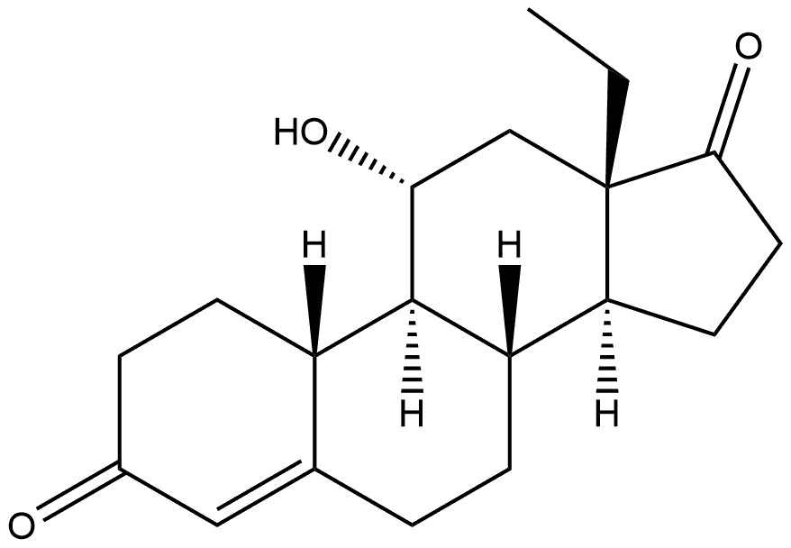 11A-HYDROXY-18-METHYL-ESTR-4-ENE-3,17-DIONE Struktur