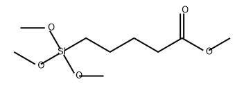 Pentanoic acid, 5-(trimethoxysilyl)-, methyl ester Structure