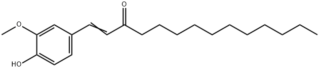 1-Tetradecen-3-one, 1-(4-hydroxy-3-methoxyphenyl)-,53172-14-8,结构式