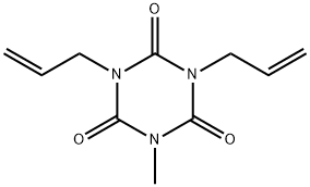 1,3,5-Triazine-2,4,6(1H,3H,5H)-trione, 1-methyl-3,5-di-2-propen-1-yl- Structure