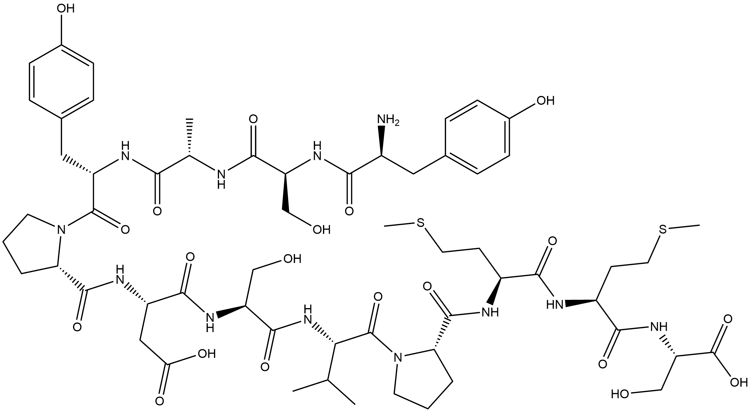 EPHRIN-A2-SELECTIVE YSA-PEPTIDE, 532441-10-4, 结构式