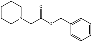 1-Piperidineacetic acid, phenylmethyl ester Structure