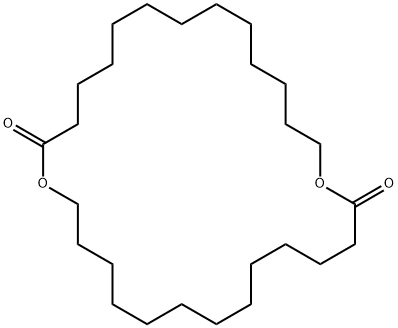 1,15-ジオキサシクロオクタコサン-2,16-ジオン 化学構造式