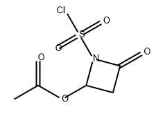 1-Azetidinesulfonyl chloride, 2-(acetyloxy)-4-oxo- Struktur