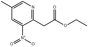 2-(5-甲基-3-硝基-2-吡啶基)乙酸乙酯 结构式