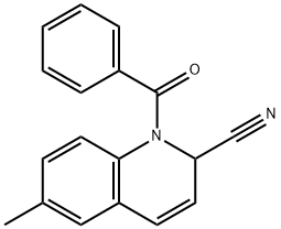 2-Quinolinecarbonitrile, 1-benzoyl-1,2-dihydro-6-methyl-