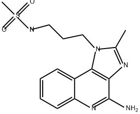 Methanesulfonamide, N-[3-(4-amino-2-methyl-1H-imidazo[4,5-c]quinolin-1-yl)propyl]- Structure