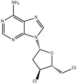 Adenosine, 3',5'-dichloro-2',3',5'-trideoxy- (9CI) Structure