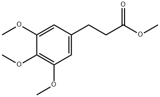 3-(3,4,5-三甲氧苯基)丙酸甲酯 结构式