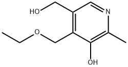 3-Pyridinemethanol, 4-(ethoxymethyl)-5-hydroxy-6-methyl- Structure